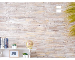 REVETEMENT MURAL MURMURE MERANTI HERMINE - 140 mm x 495 mm