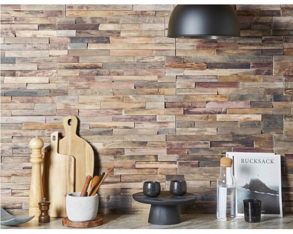 REVETEMENT MURAL MURMURE BANGKIRAI BOIS FLOTTE BFL758