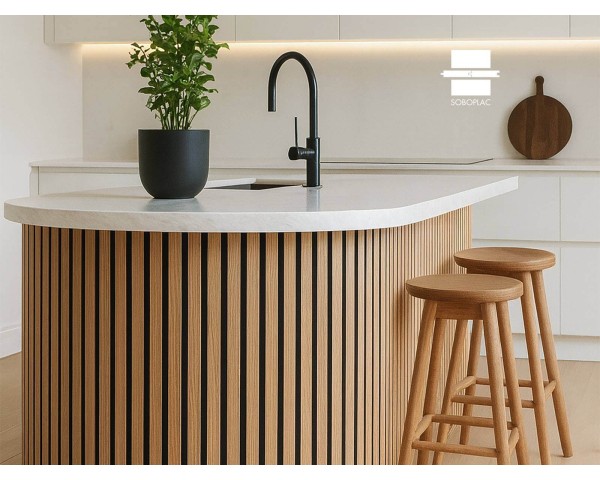 PANNEAU MURAL ACOUSTIQUE TASSOFLEX EFFET TASSEAU CHÊNE NATUREL TF140