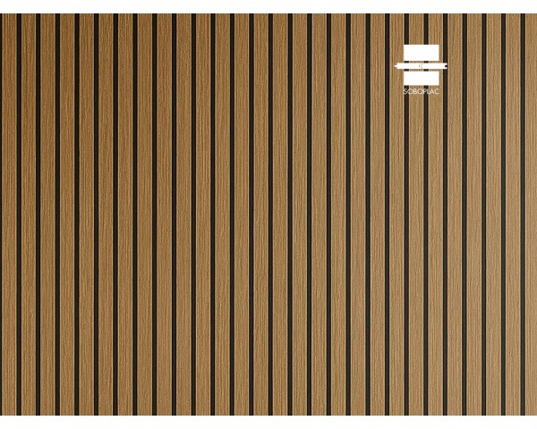 PANNEAU MURAL ACOUSTIQUE TASSOFLEX EFFET TASSEAU CHÊNE NATUREL TF140