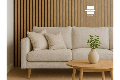 PANNEAU MURAL ACOUSTIQUE TASSOFLEX EFFET TASSEAU CHÊNE NATUREL TF140