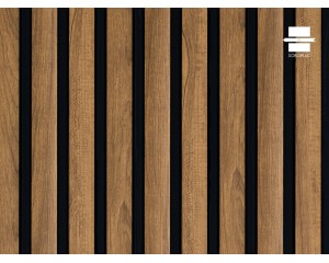 PANNEAU MURAL LAMES EFFET 3 TASSEAUX OAK CRAFT TECK - SOB4877 2