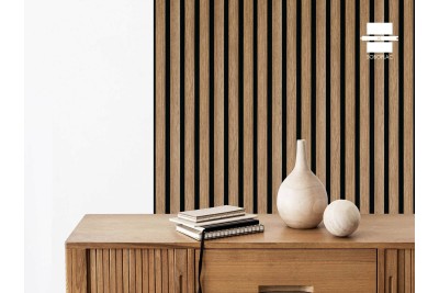 PANNEAU MURAL LAMES EFFET 3 TASSEAUX OAK CRAFT TECK - SOB4877