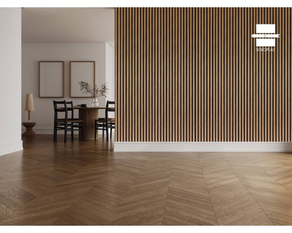 PANNEAU MURAL LAMES EFFET 3 TASSEAUX OAK CRAFT TECK - SOB4877