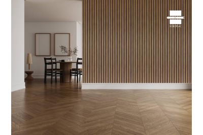 PANNEAU MURAL LAMES EFFET 3 TASSEAUX OAK CRAFT TECK - SOB4877