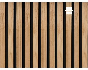 PANNEAU MURAL ACOUSTIQUE PANELIO COLETTE CHENE MIEL BLACK PA5598 2