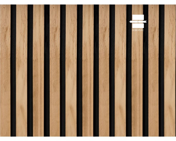 PANNEAU MURAL ACOUSTIQUE PANELIO COLETTE CHENE MIEL BLACK PA5598