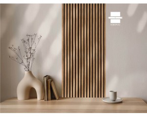 PANNEAU MURAL ACOUSTIQUE PANELIO COLETTE CHENE MIEL BLACK PA5598