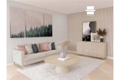 PANNEAU MURAL EFFET TASSEAU PANELIO MARTEL OAK NATURAL WHITE