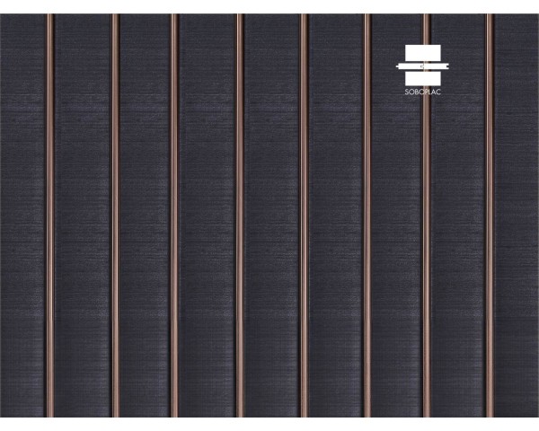 PANNEAU MURAL EFFET TEXTILE PANELIO VERNE GRAPHITE