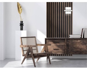 PANNEAU MURAL EFFET TASSEAU PANELIO HUGO WALNUT PA4880