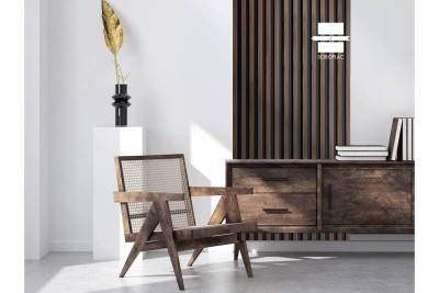 PANNEAU MURAL EFFET TASSEAU PANELIO HUGO WALNUT PA4880