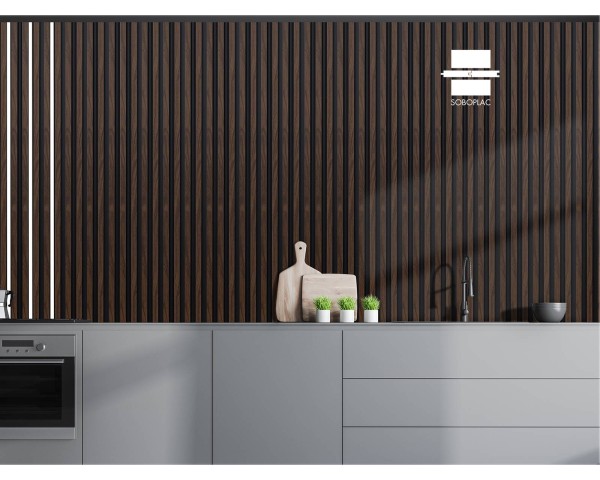 PANNEAU MURAL EFFET TASSEAU PANELIO HUGO WALNUT PA4880