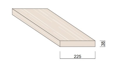 Bois du Nord Blanc 225 x 38 mm