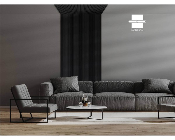 PANNEAU MURAL EFFET TASSEAU PANELIO DARU BLACK PA4876