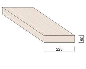 Bois du Nord Blanc 225 x 50 mm