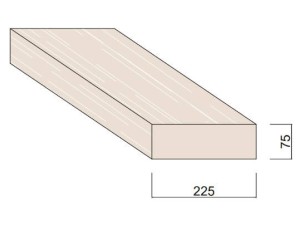 Bois du Nord Blanc 225 x 75 mm