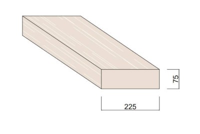 Bois du Nord Blanc 225 x 75 mm
