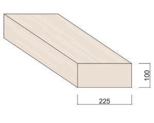 Bois du Nord Blanc 225 x 100 mm
