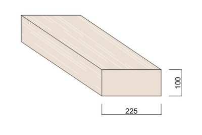 Bois du Nord Blanc 225 x 100 mm Bois du Nord Blanc 225 x 100 mm