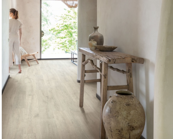 Chêne vieilli patiné blanc - 1200 mm x 190 mm -...