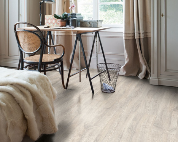 Chêne vieilli patiné blanc - 1200 mm x 190 mm -...