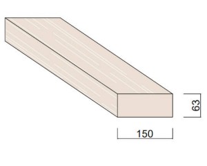 Bois du Nord Blanc 150 x 63 mm
