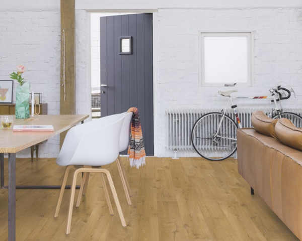 Chêne tendre naturel - 1380  mm x  190 mm - Ep. 8mm