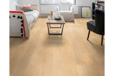 Chêne verni blanc - 2050  mm x  205 mm - Ep. 9.5mm