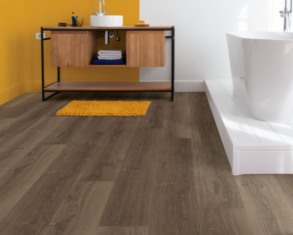 Chêne marron brossé -  1380 mm x  212 mm - Ep. 9 mm