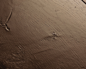 Chêne marron ciré -  1380 mm x  212 mm - Ep. 9 mm 2