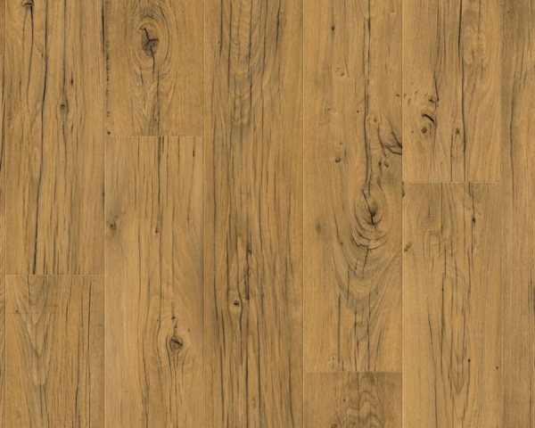 Chêne naturel gercé -  1380 mm x  212 mm - Ep. 9 mm