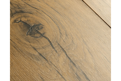 Chêne naturel gercé -  1380 mm x  212 mm - Ep. 9 mm