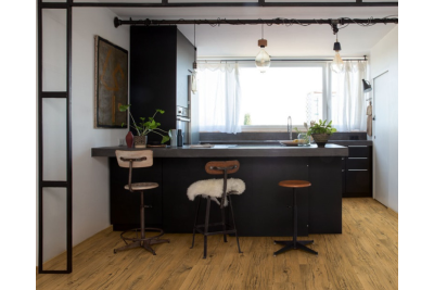 Chêne naturel gercé -  1380 mm x  212 mm - Ep. 9 mm