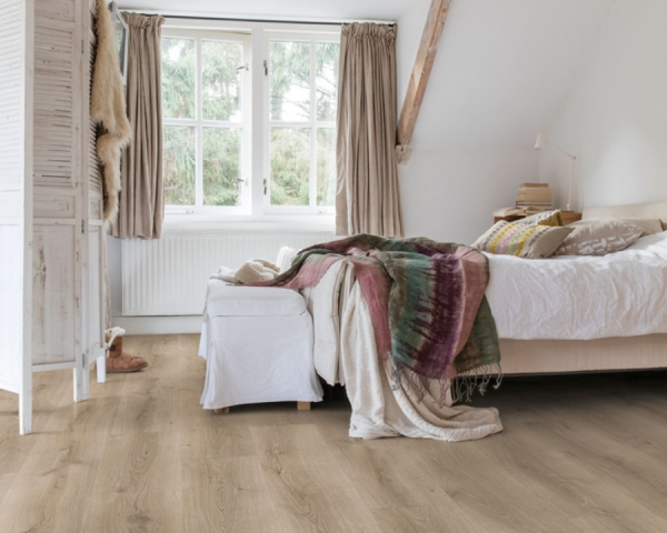 Chêne désert gris brossé -  2050 mm x  240 mm - Ep. 9.5  mm