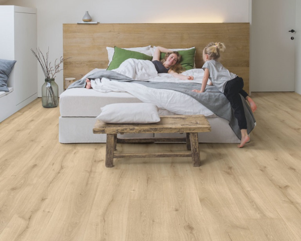 Chêne désert naturel clair -  2050 mm x  240 mm - Ep. 9.5  mm