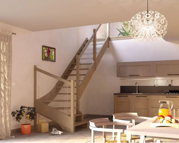 Escalier à la française - Annecy