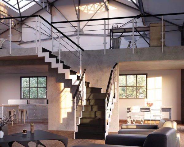 Escalier à la française - Vannes