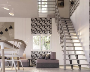 Escalier à limons centraux - Toulon