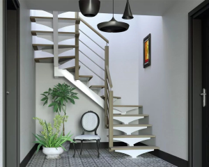 Escalier à limons centraux - Chambéry