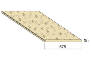 Dalle OSB3 - 2,5 m x 0,675 m - ép.15 mm