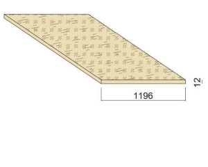 Panneau OSB - 2,8 m x 1,196 m - ép.12 mm