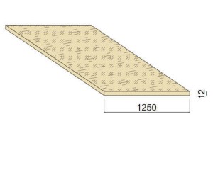 Panneau OSB - 2,5 m x 1,250 m - ép.12 mm