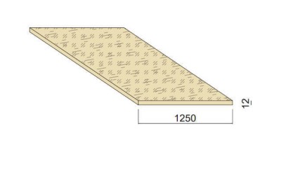 Panneau OSB - 2,5 m x 1,250 m - ép.12 mm Panneau OSB - 2,5 m x 1,250 m - ép.12 mm