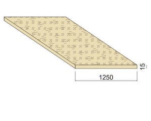 Panneau OSB - 2,5 m x 1,250 m - ép.15 mm