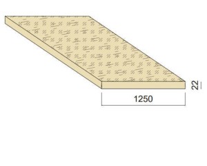 Panneau OSB - 2,5 m x 1,250 m - ép.22 mm