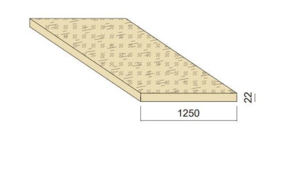 Panneau OSB - 2,5 m x 1,250 m - ép.22 mm Panneau OSB - 2,5 m x 1,250 m - ép.22 mm