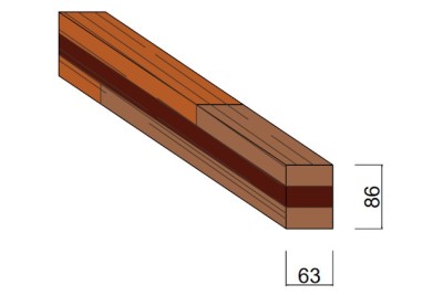 Carrelet Acajou 63 x 86 mm Carrelet Acajou 63 x 86 mm