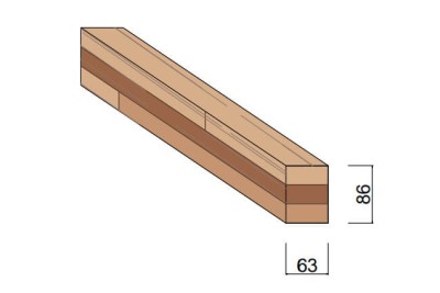 Carrelet Méranti 63 x 86 mm Carrelet Méranti 63 x 86 mm