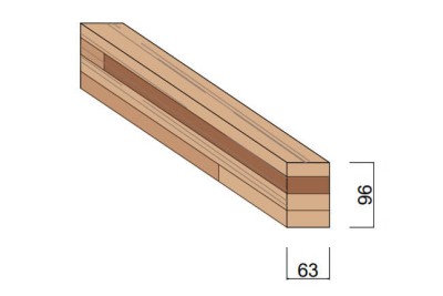Carrelet Méranti 63 x 96 mm